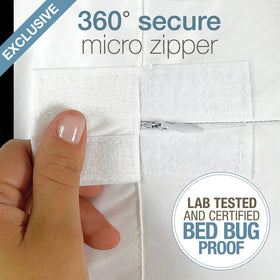 SafeRest soft cotton terry surface for cool, silent sleep