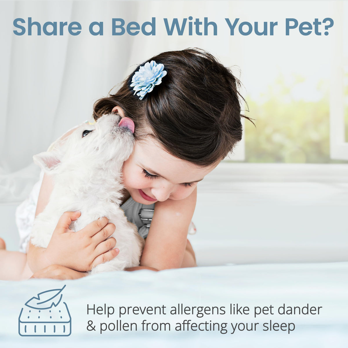 SafeRest stretch pockets ensure a secure fit on any full-size mattress.