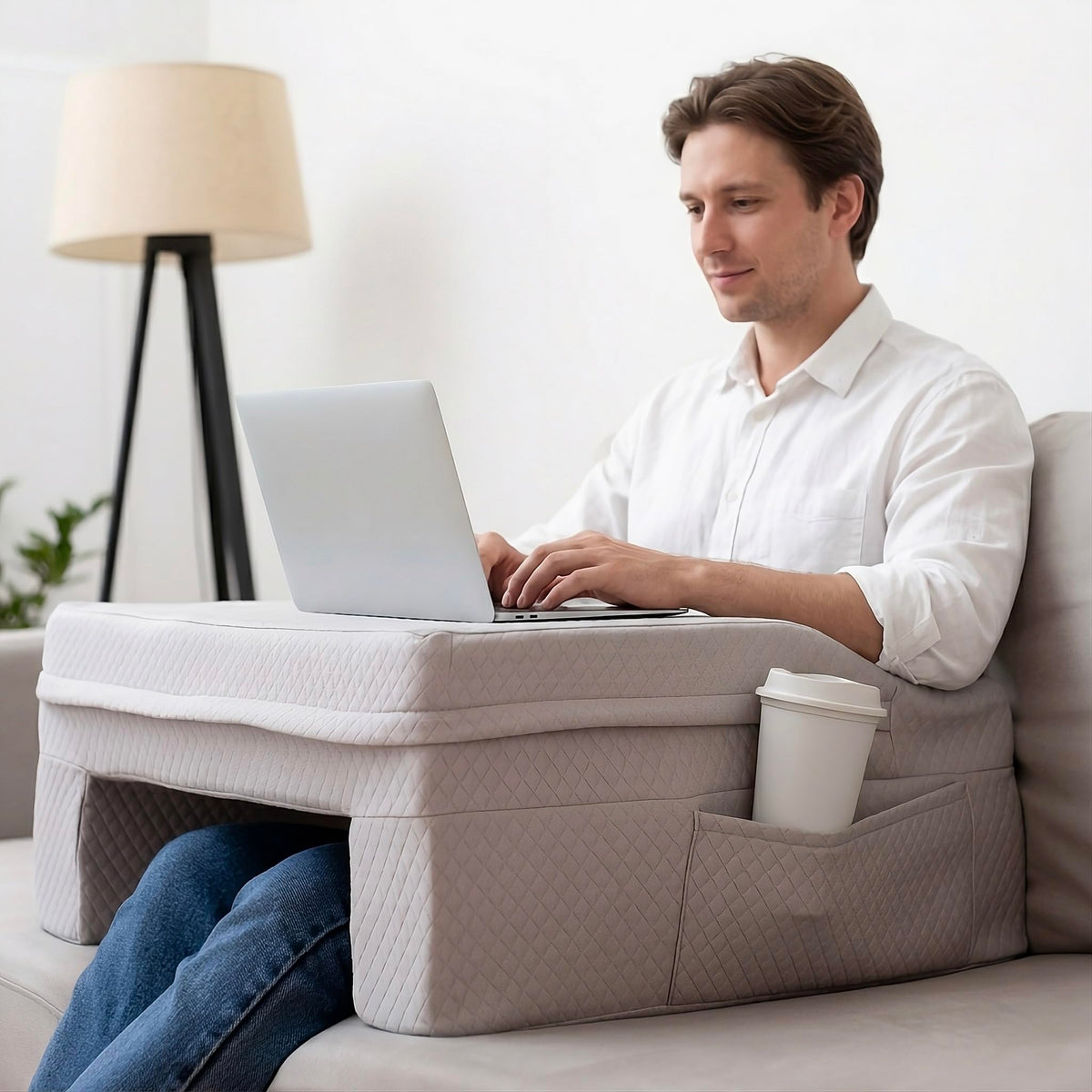 SafeSprings laptop pillow 24-inch lap desk for couch setup
