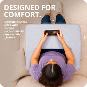 SafeSprings laptop pillow oversized foam ribs resist sagging
