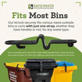 SafeWaste one-piece design reduces lost trash incidents at the source.
