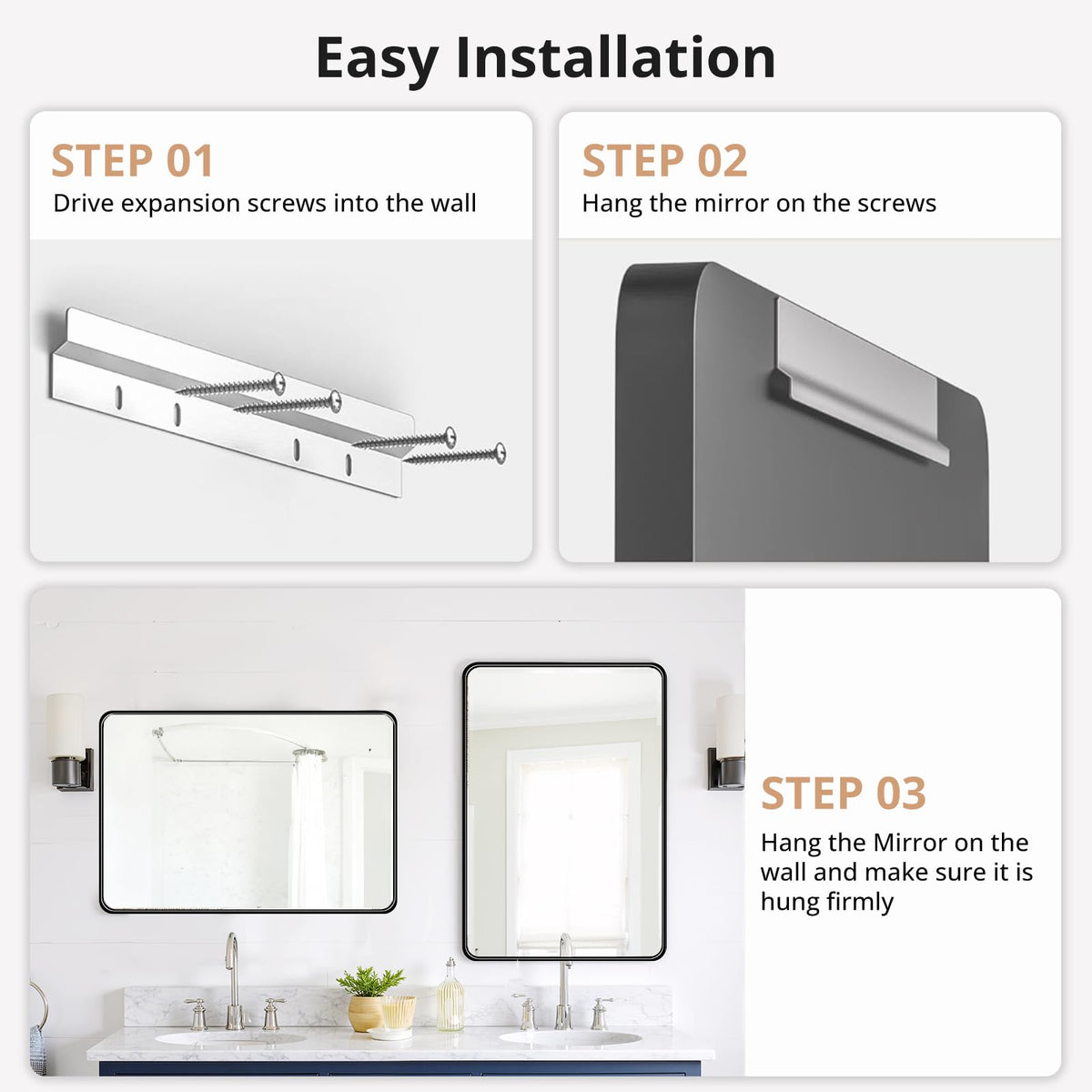 SageNest anti-rust aluminum frame resists moisture for bathroom use