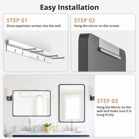 SageNest anti-rust aluminum frame resists moisture for bathroom use