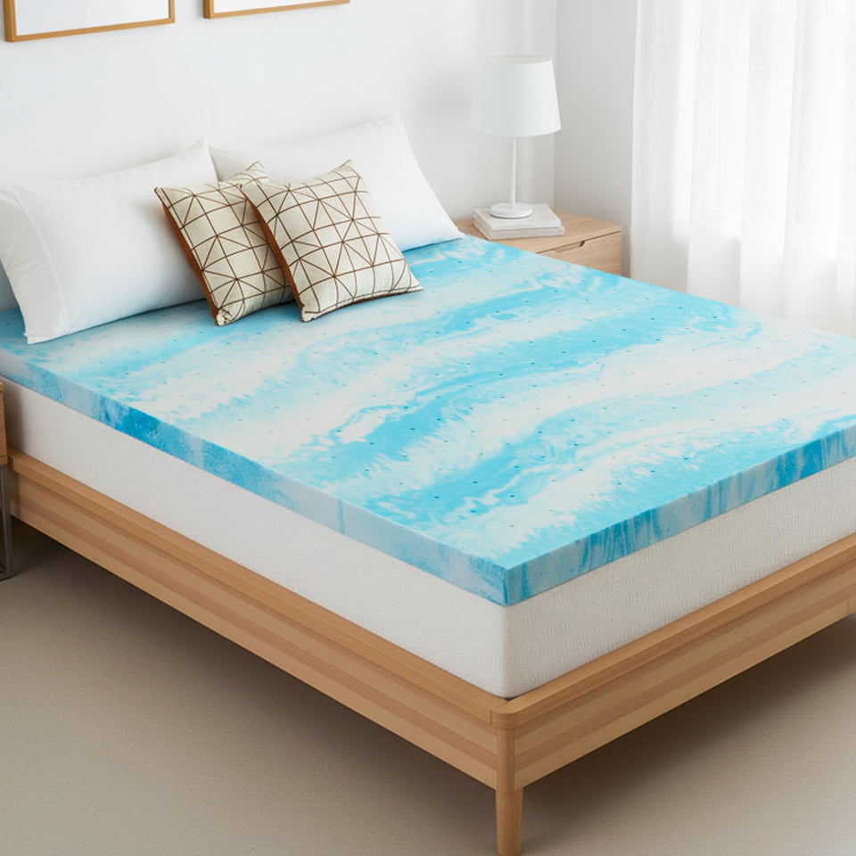 SageNest memory foam topper contours for body support and relief