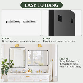 SageNest modern farmhouse decor mirror enhances entryways and living spaces.