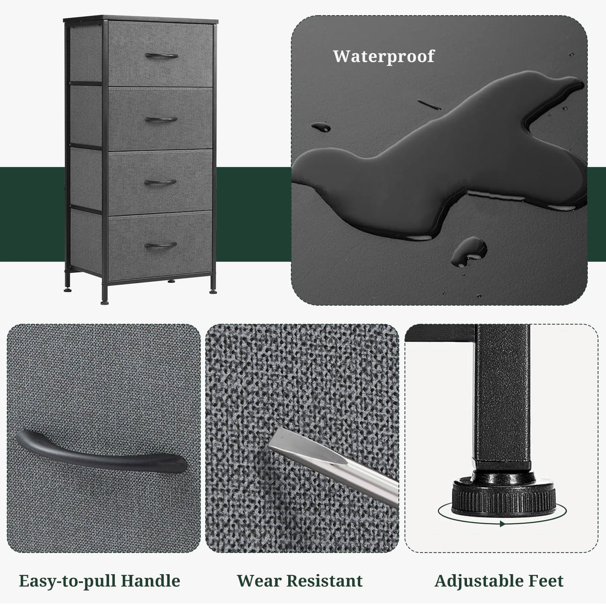 SageNest nightstand assembly in about 20 minutes with clear instructions.