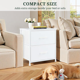 SageNest nightstand compact size fits small spaces.
