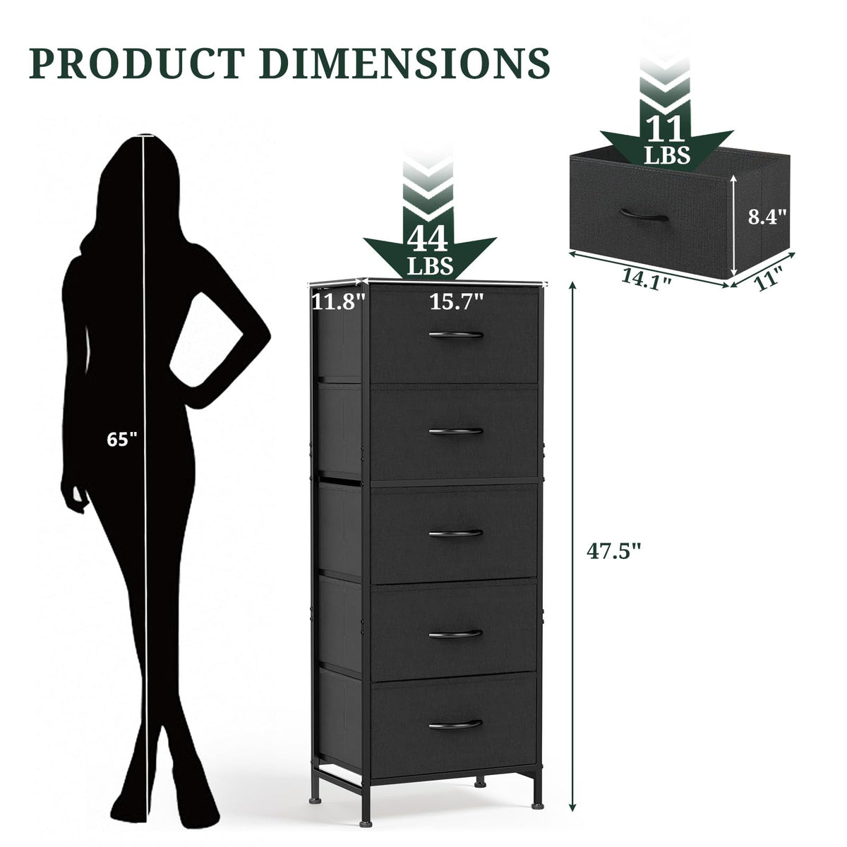 SageNest nightstand steel frame offers lasting durability and reliable support.