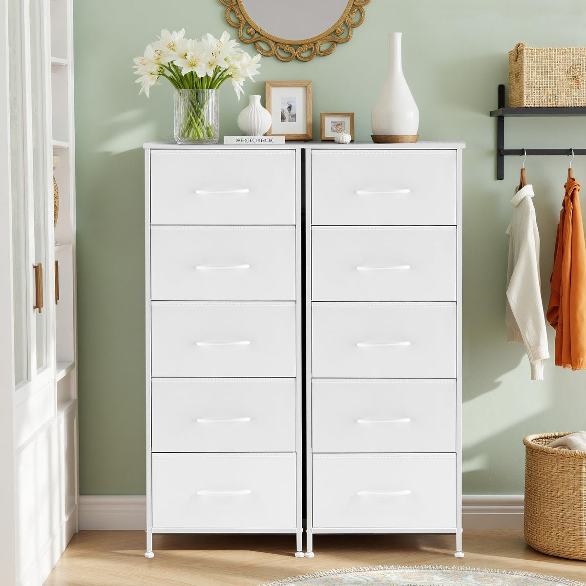 SageNest nightstand steel frame provides durable bedside storage