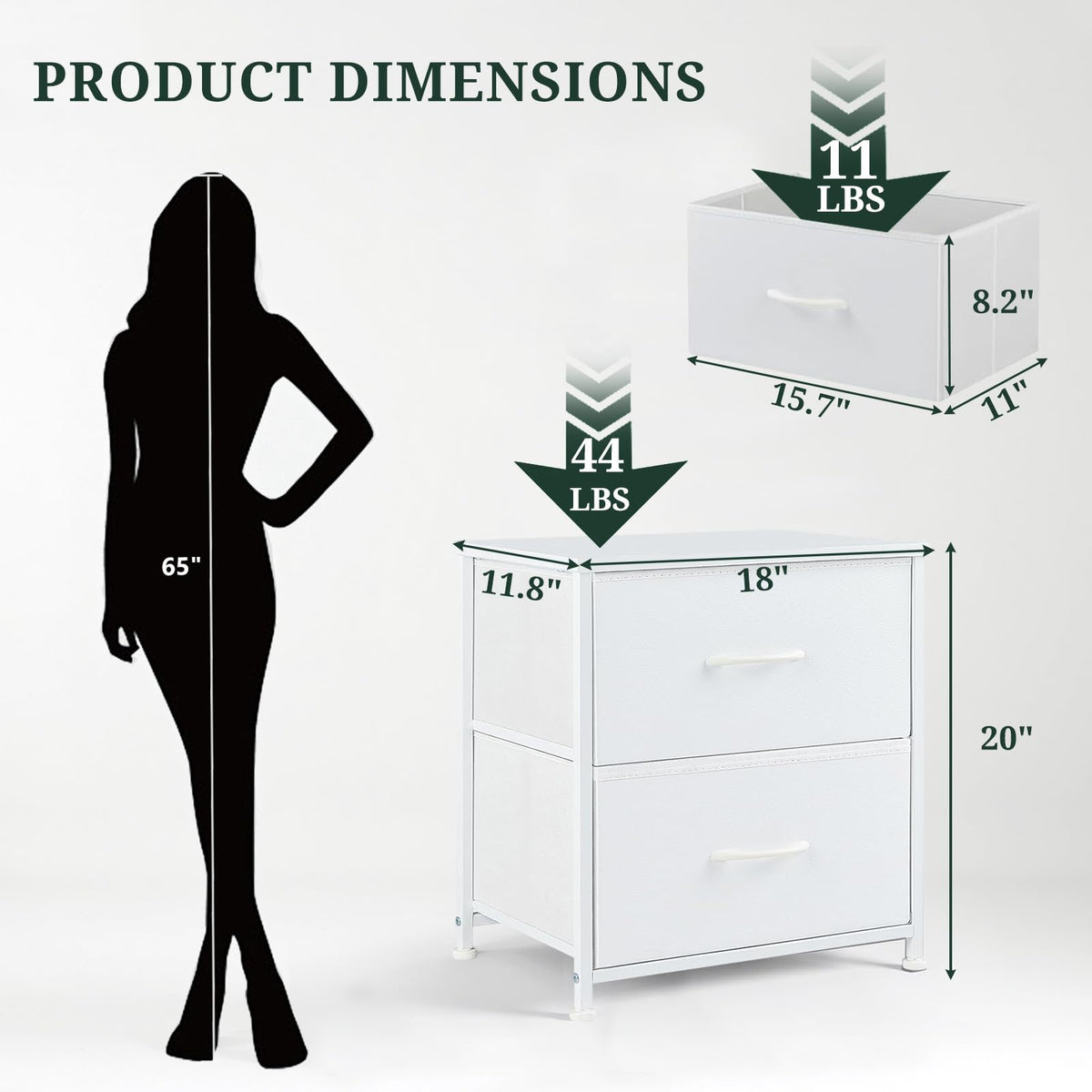 SageNest nightstand with steel frame ensures sturdy daily use.