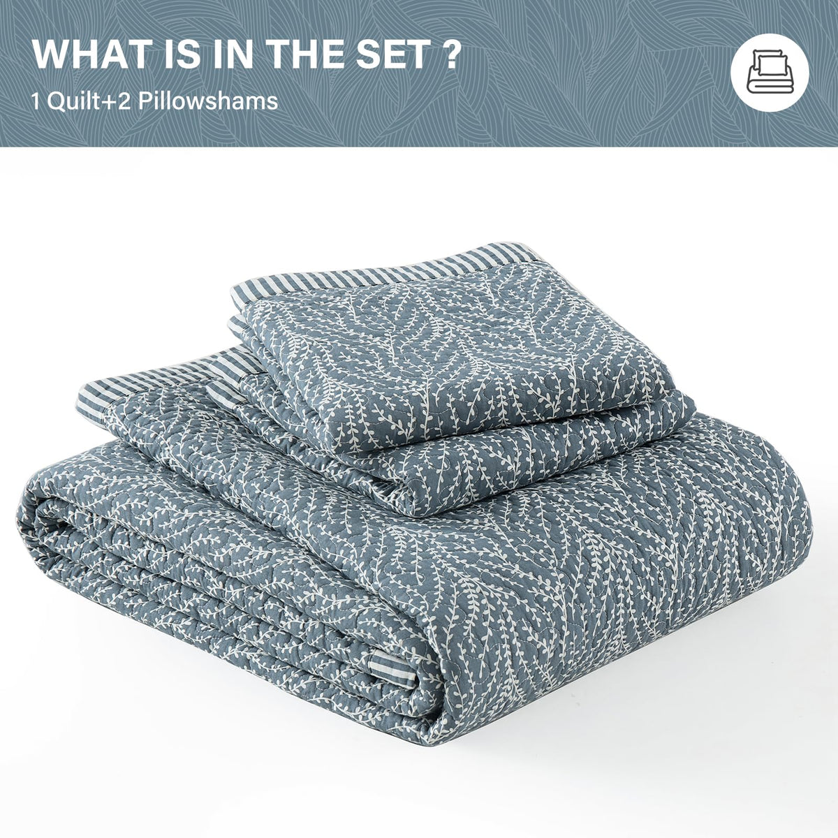 SahSahCasa quilt wash care is machine washable and maintains shape after washing.