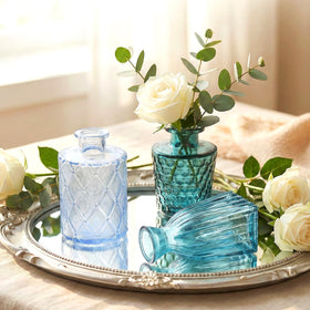 Saiguomi aqua hues vase set brightens homes and events