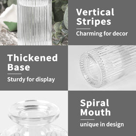 Saiguomi bud vase collection offers versatile decor for dining and shelves.