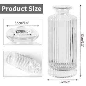 Saiguomi dining table centerpiece bud vases create natural focal points.