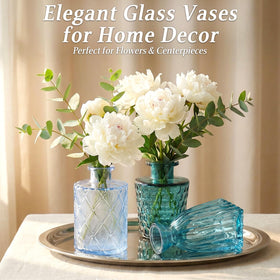 Saiguomi premium thick glass vase resists chipping during events