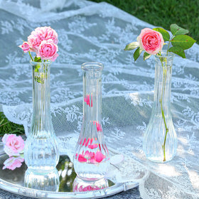 Saiguomi ribbed glass vases display pampas grass beautifully