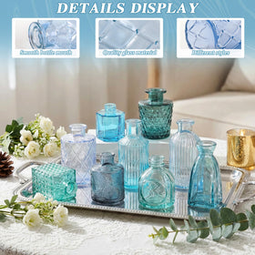 Saiguomi wedding table decor blue vase enhances centerpieces