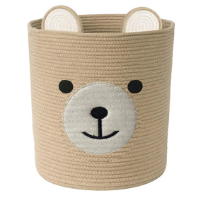 Saiiwnn Bear Basket in nursery used for toy storage and organization