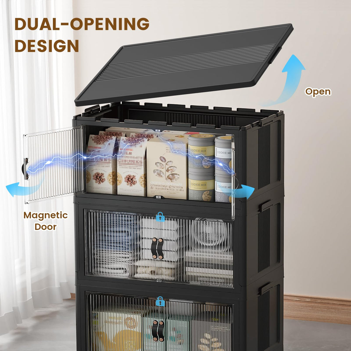 SAILUN multi-scene storage cabinet suitable for pantry, toys, or files.