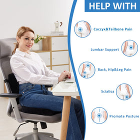SAIREIDER lumbar support pillow contours the spine for better postural support