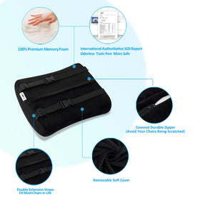 SAIREIDER non-slip bottom keeps cushion in place during movement