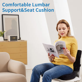 SAIREIDER versatile cushion set for office, car, airplane and home seating