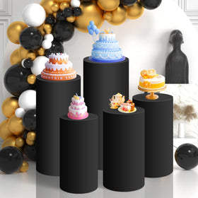 SaitiMade black cylinder cover decor ideal for weddings and events