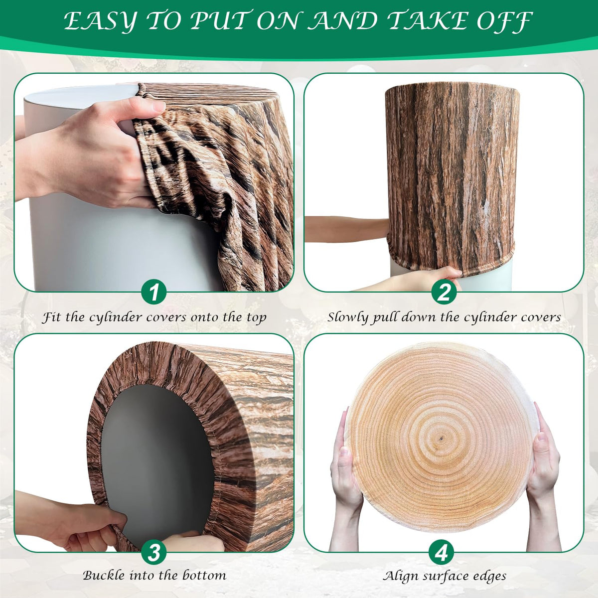 SaitiMade wood-tone surface glows under lighting for warm ambiance