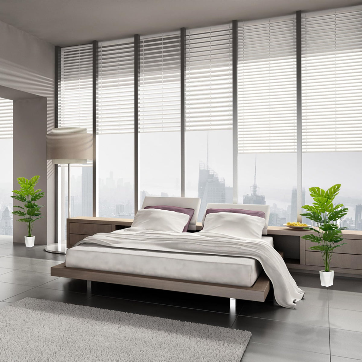 SAJANDAS realistic plastic foliage texture for a natural look.