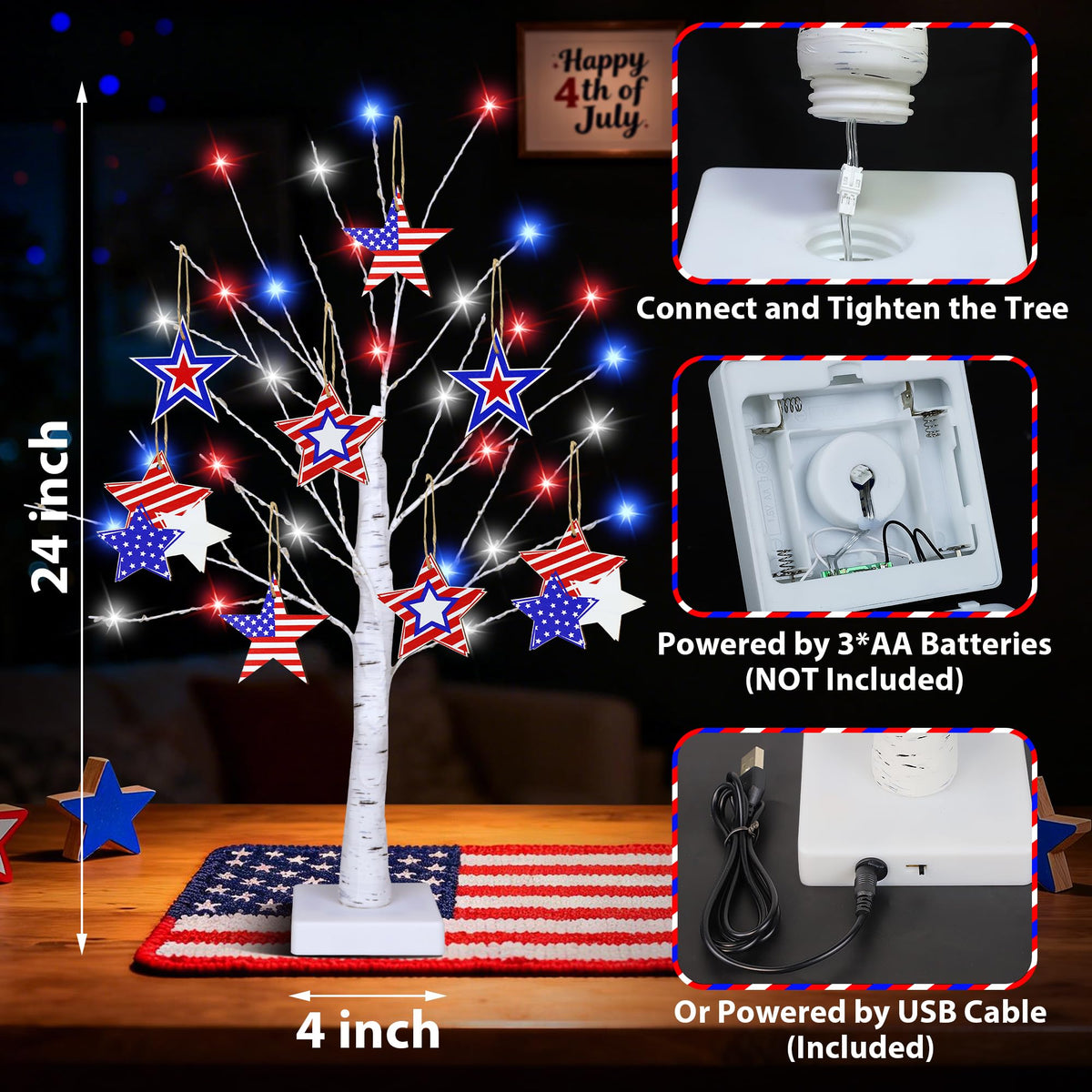 Sakayo bendable branches let you shape the tree easily.