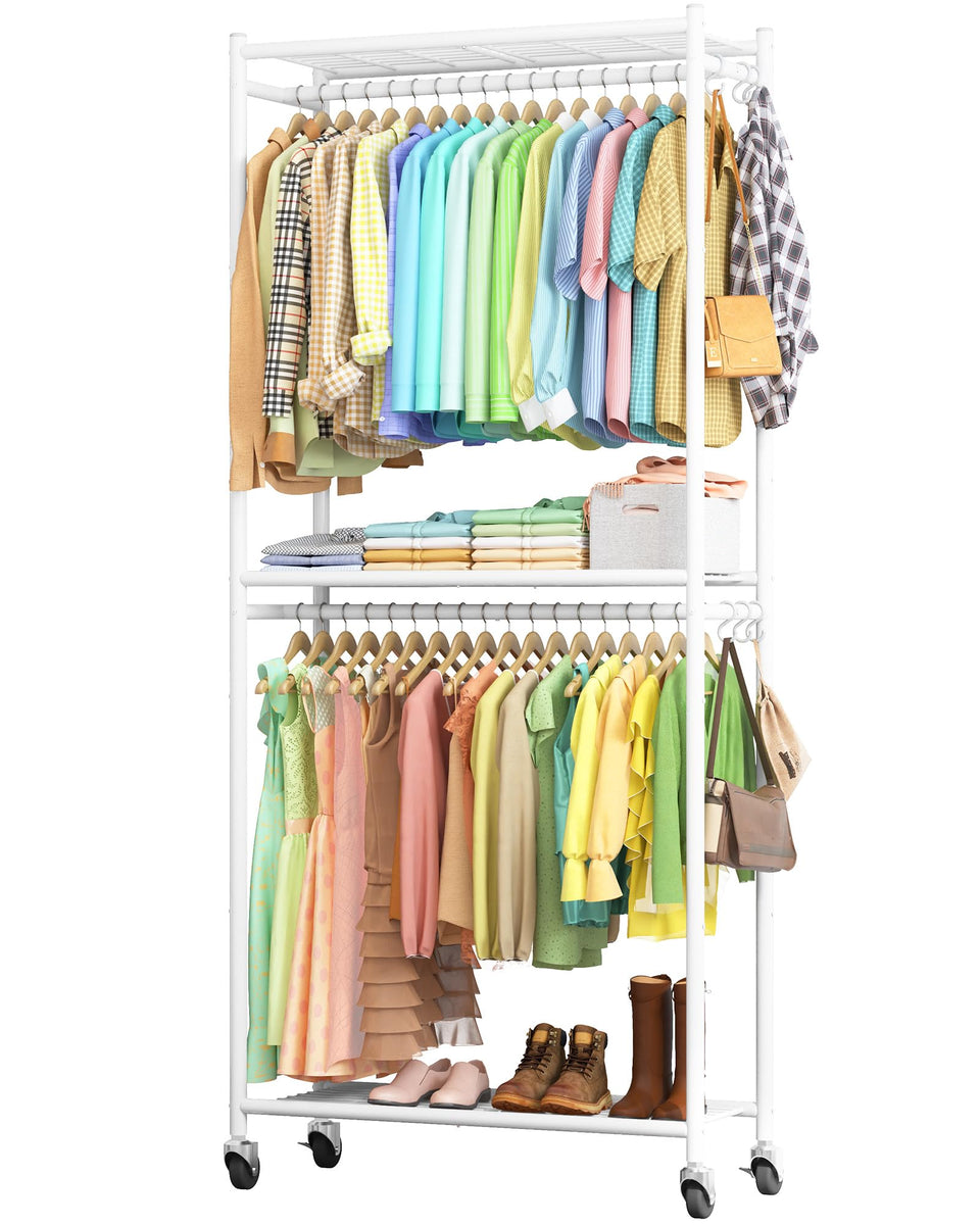 Sakugi clothes rack assembly-instructions show quick, tool-guided setup.