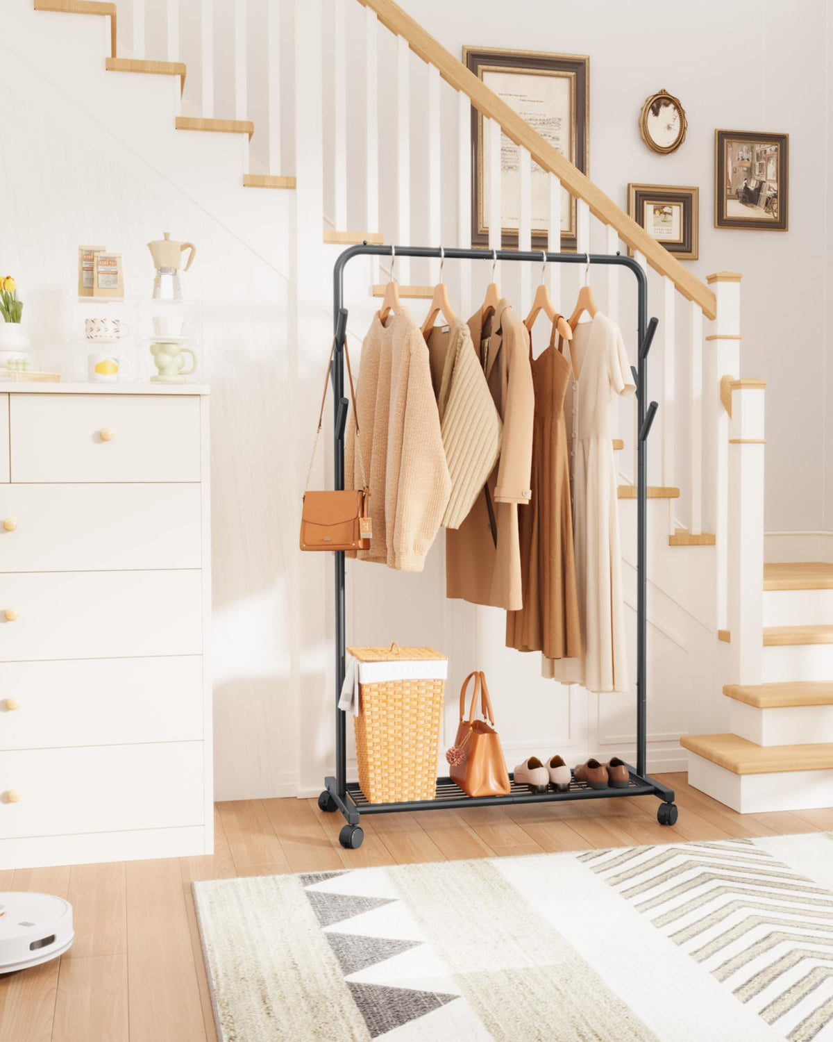 Sakugi clothes rack durable 22mm steel tubes for longevity