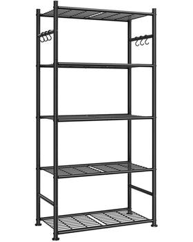 Sakugi 5-tier front view shows spacious storage for organized home.