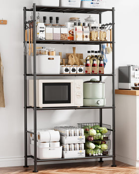 Sakugi 5-tier in-use garage setup organized and accessible.
