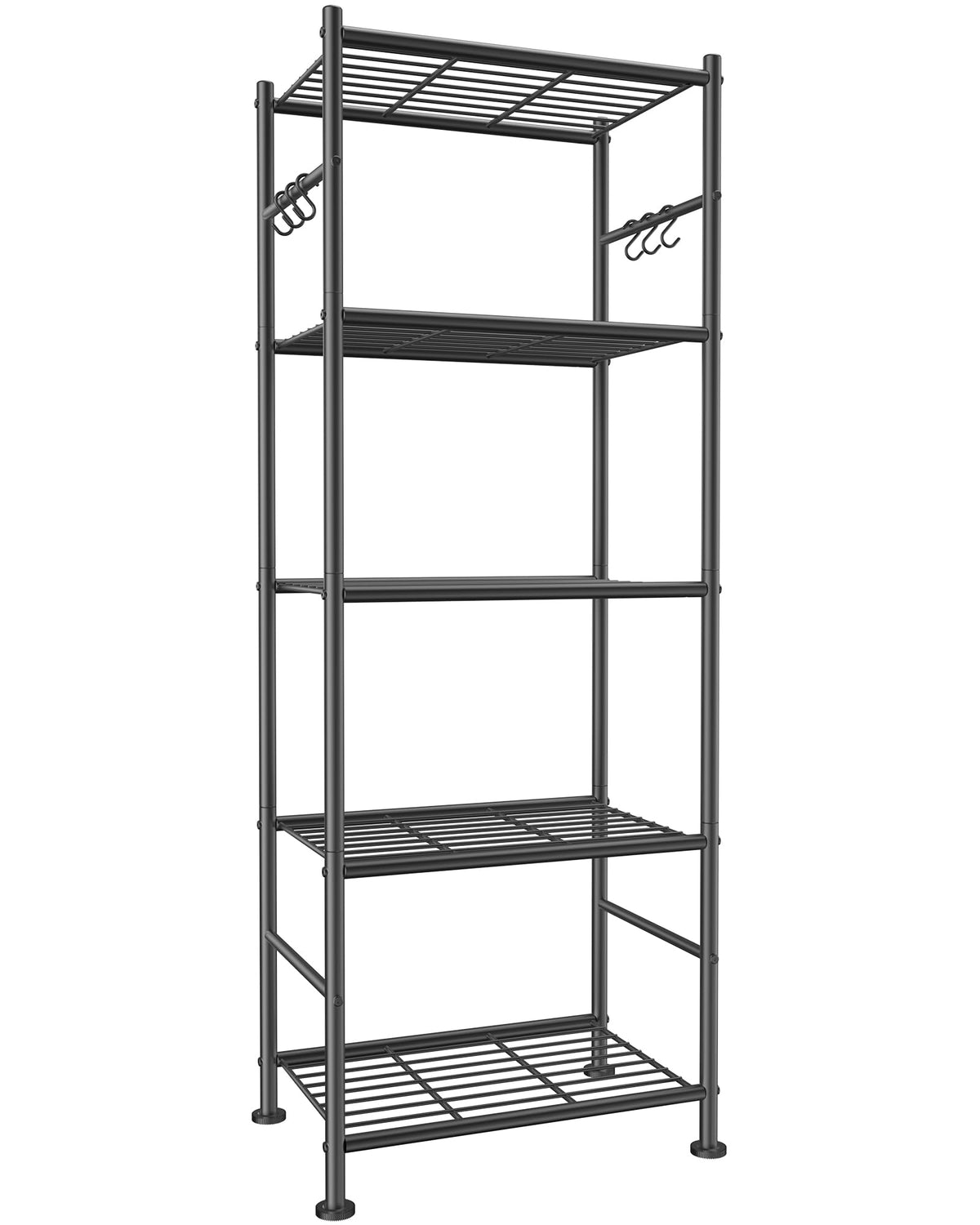 Sakugi 5-tier storage shelves showing ample vertical space for large items