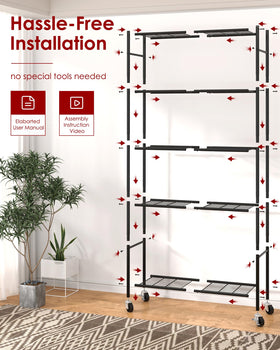 Sakugi Storage Shelves easy setup: no extra tools required for assembly