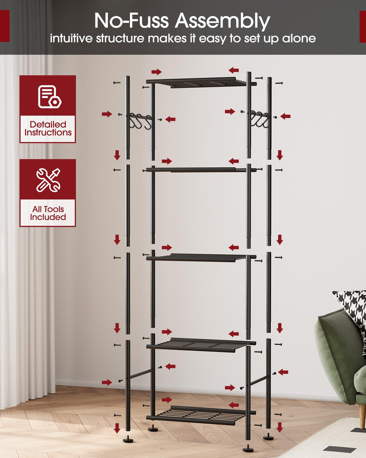 Sakugi garage storage unit keeping items organized and off the floor
