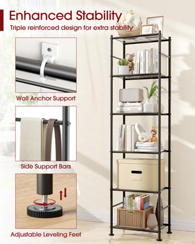 Sakugi wall anchored storage solution improves stability and keeps items secure.