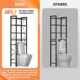 Salakita space-saving rack fits bathrooms, laundry rooms, and dorms for clutter-free surfaces.
