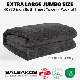 SALBAKOS close-up of premium long-staple fibers for softness.