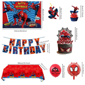 Saleix Spidey banner for festive greetings and party décor.