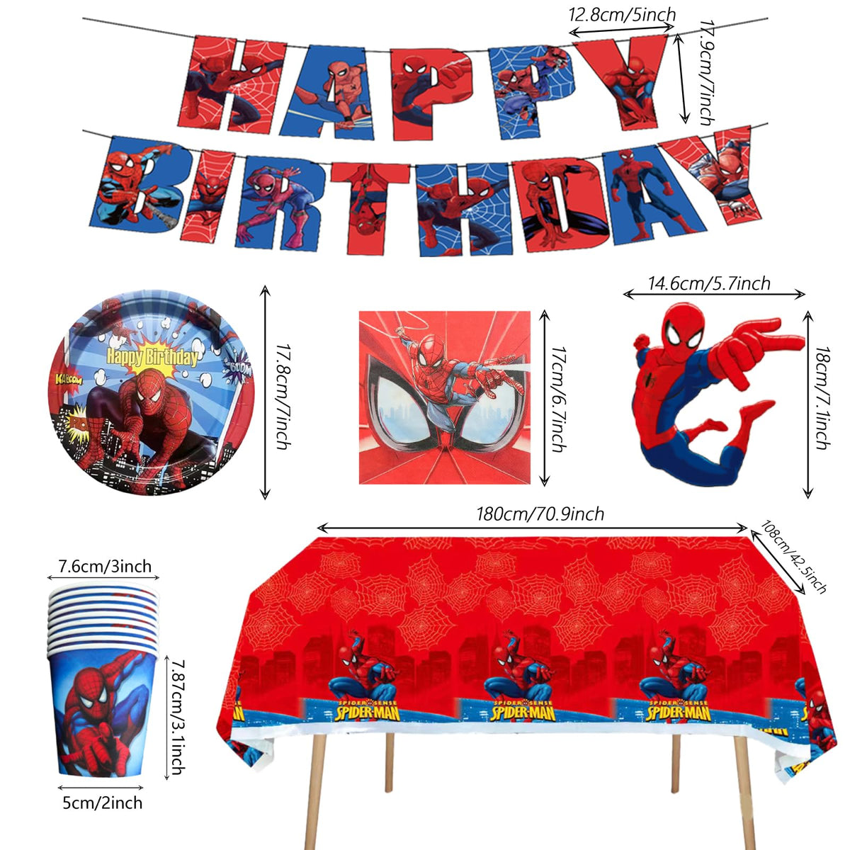 saleix Spidey napkins, decorative and absorbent for quick cleanup.