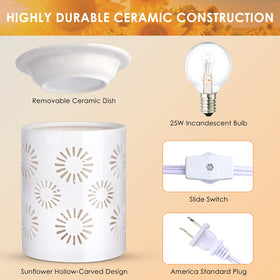 SALKING sunflower hollow-carved design adds decorative glow