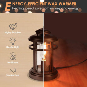 SALKING Wax Warmer provides ambient warm glow for any room.