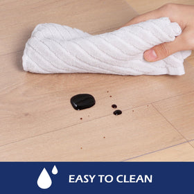 SALLOUS clear floor mat in kitchen entryway provides durable moisture protection