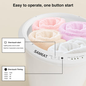 SAMEAT control panel with four timer settings on the side