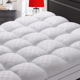 SameBed Full mattress topper front view with plush surface for enhanced comfort.