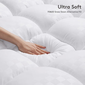 SameBed overfilled padding provides extra fluff for a plush feel.