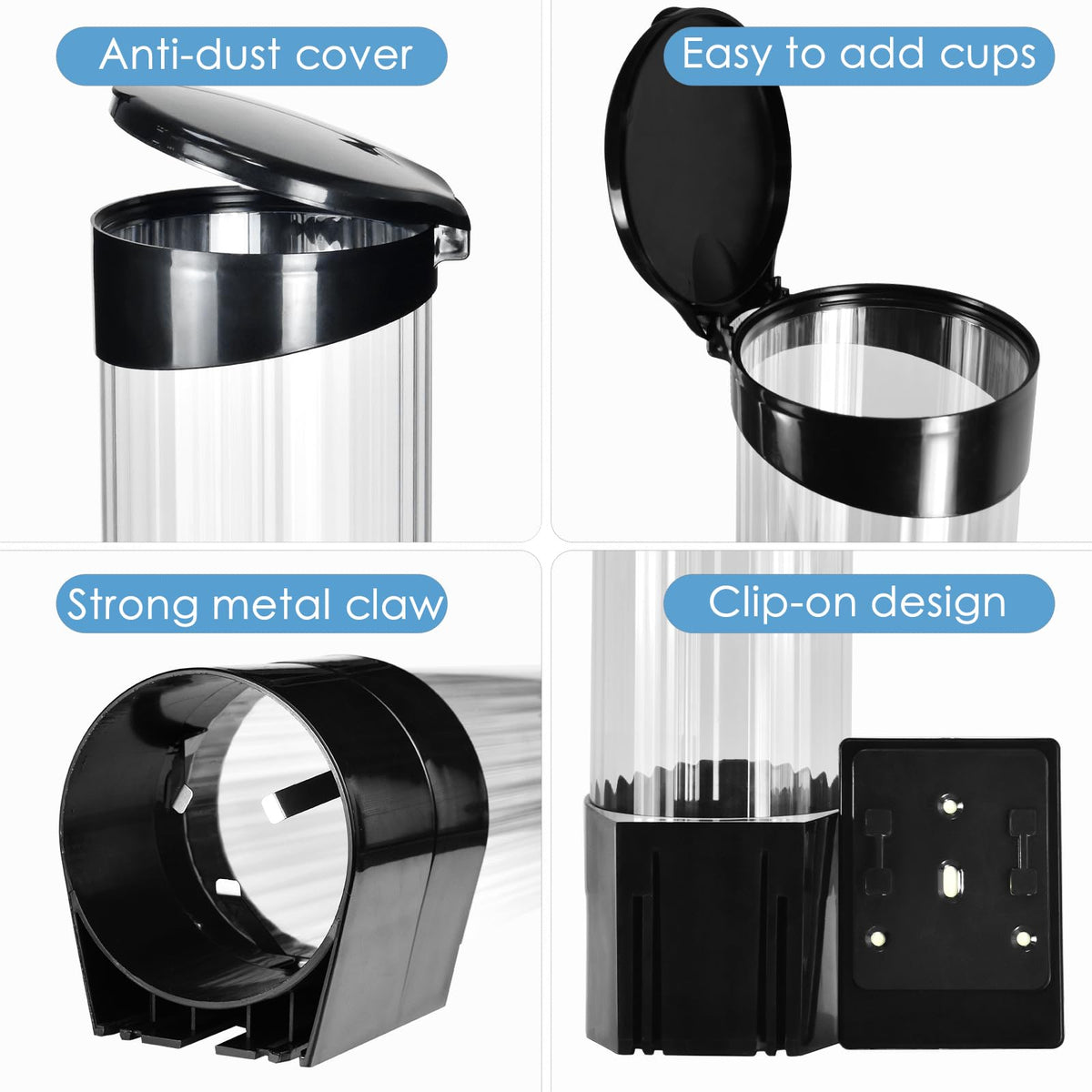 Samhe dust shield protects cups from dust and moisture.