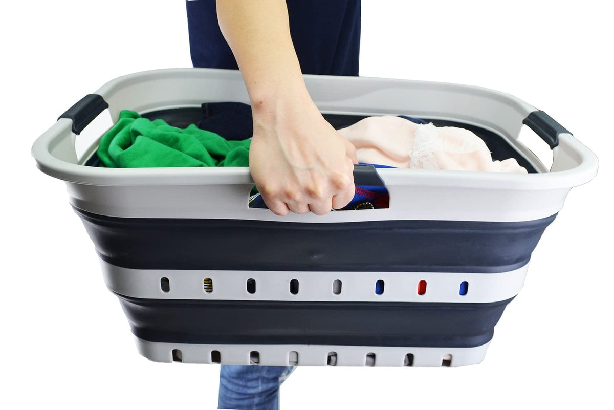 SAMMART 42L durable BPA-free plastic with comfort handles